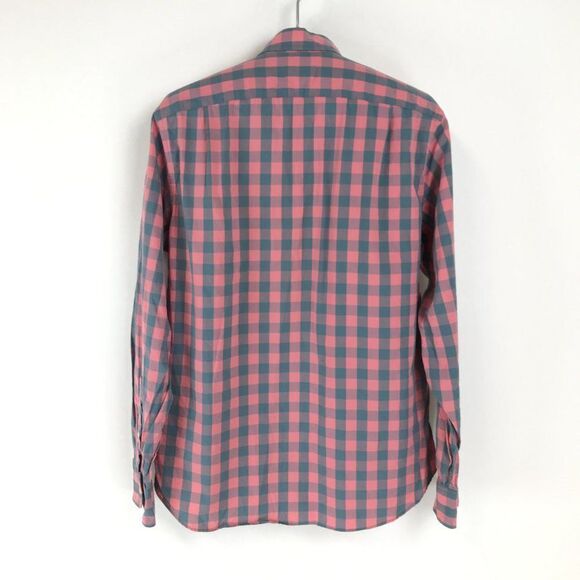 J. Crew Button Down Shirt Men's Medium Casual Long Sleeve Preppy Buffalo Plaid - Picture 4 of 9